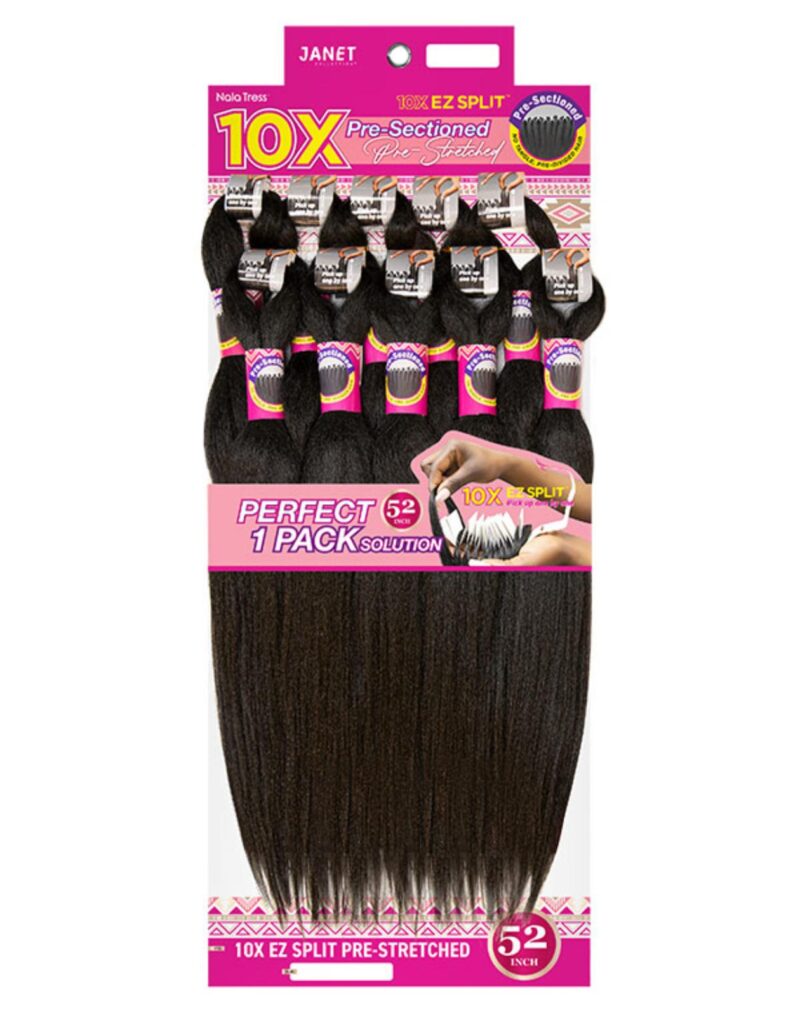 Janet Collection 10X EZ Split Pre-Stretched Braid 52"